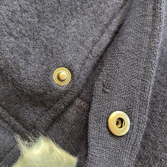 NWT Ted Baker Long Sleeve Button Through Navy Wool Jacket sz M - Picture 7 of 10